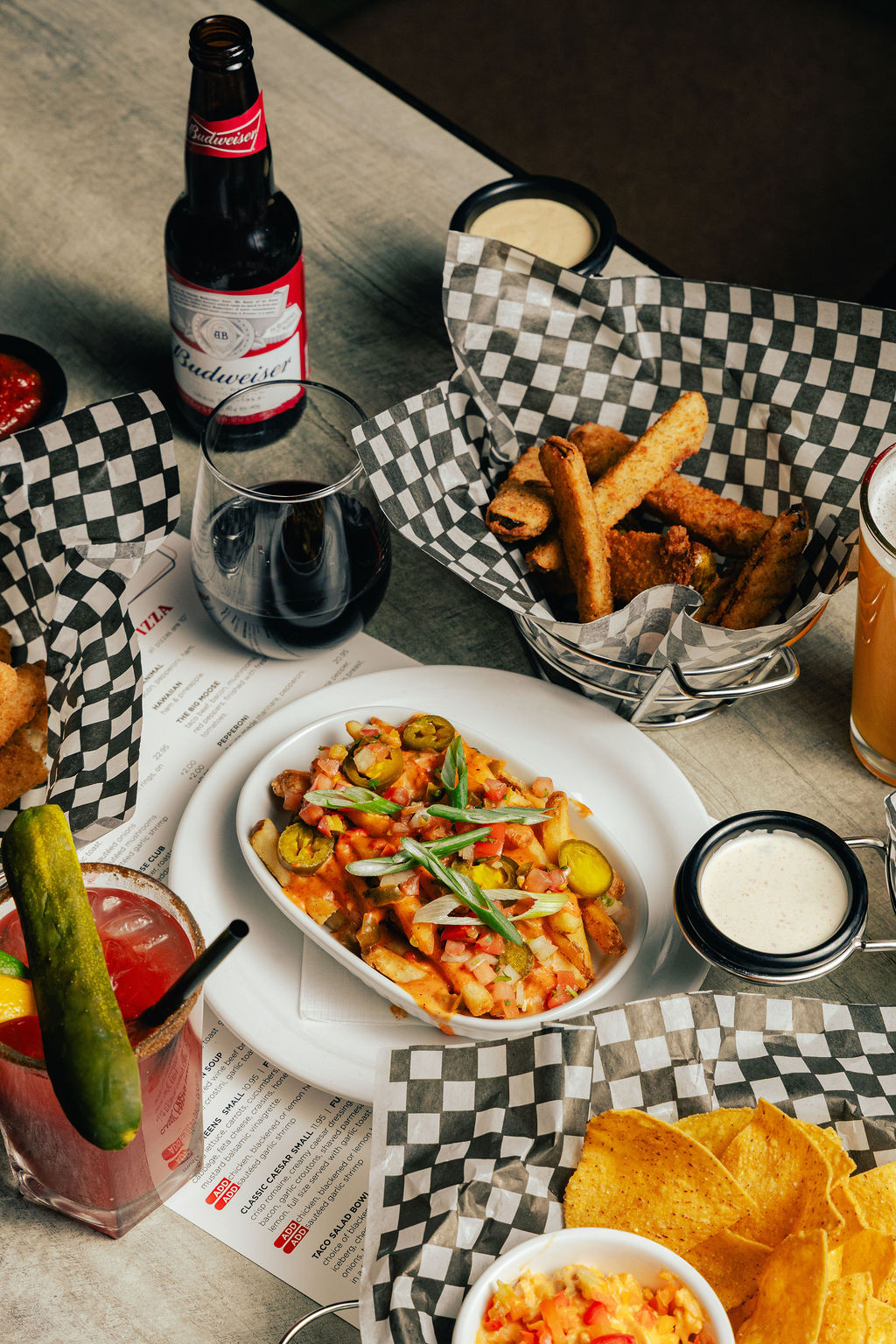 Food and drinks at Moose's