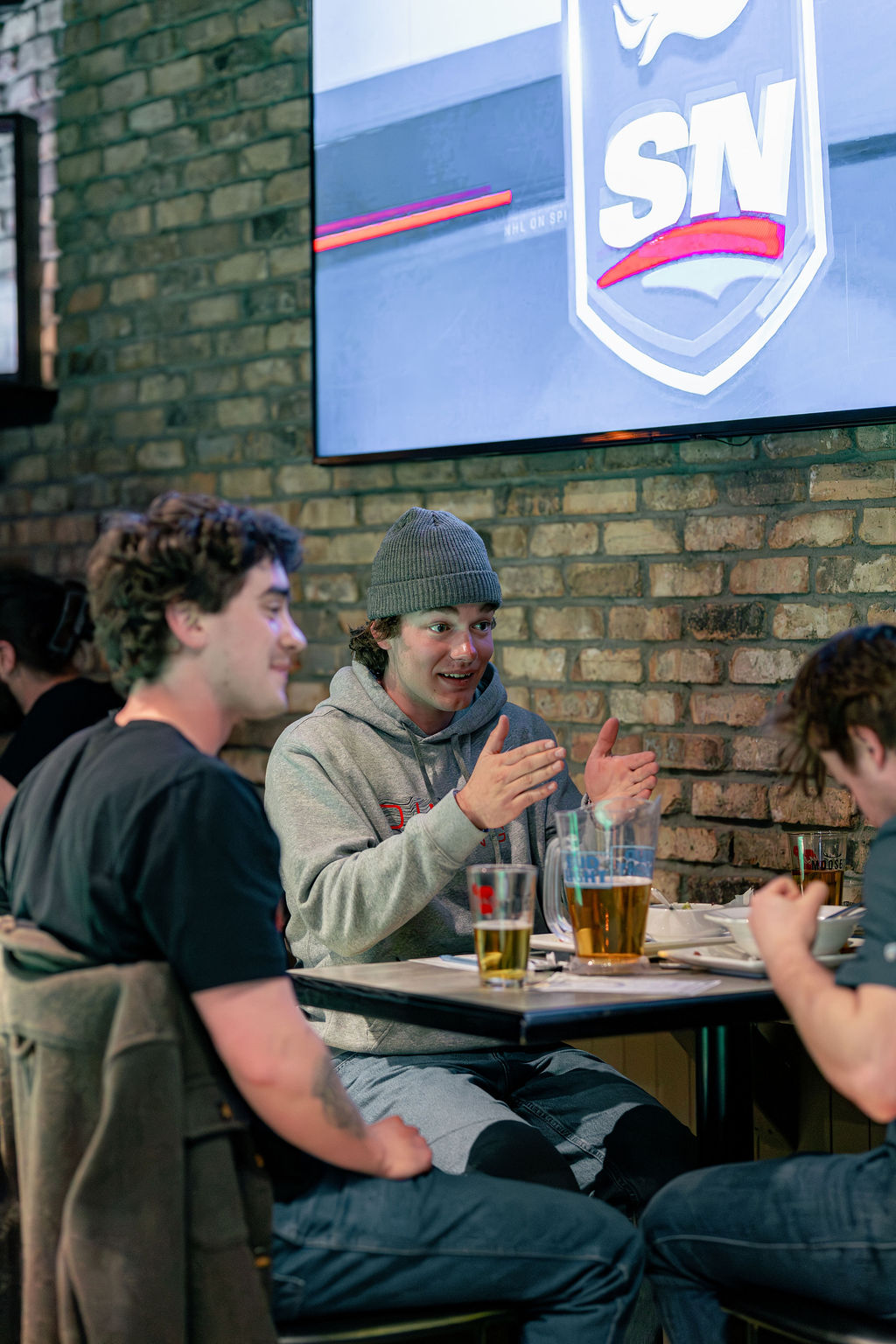 Sports on TV at Moose's